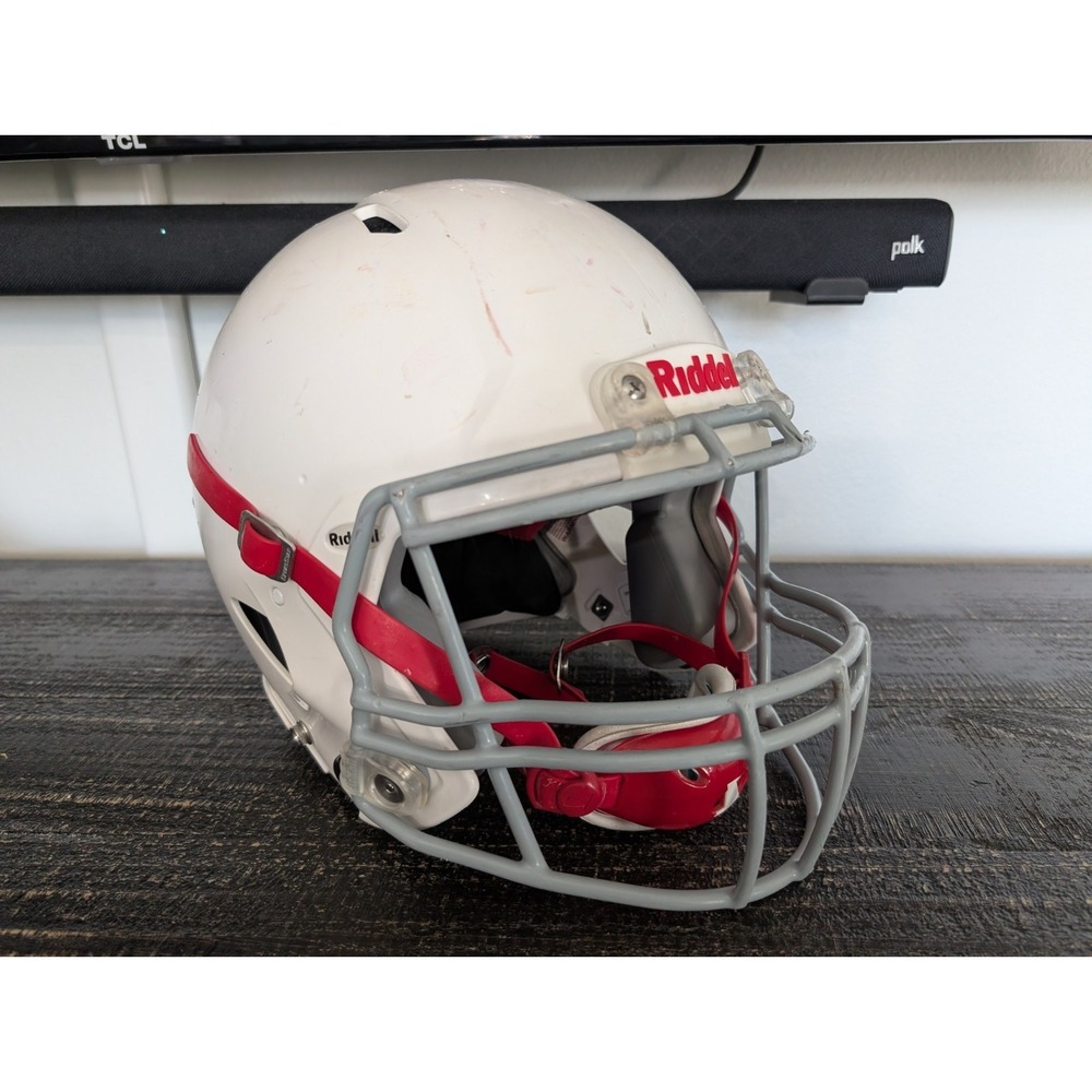 Riddell Speed Icon Youth 2021 White Football Helmet - Size Large White